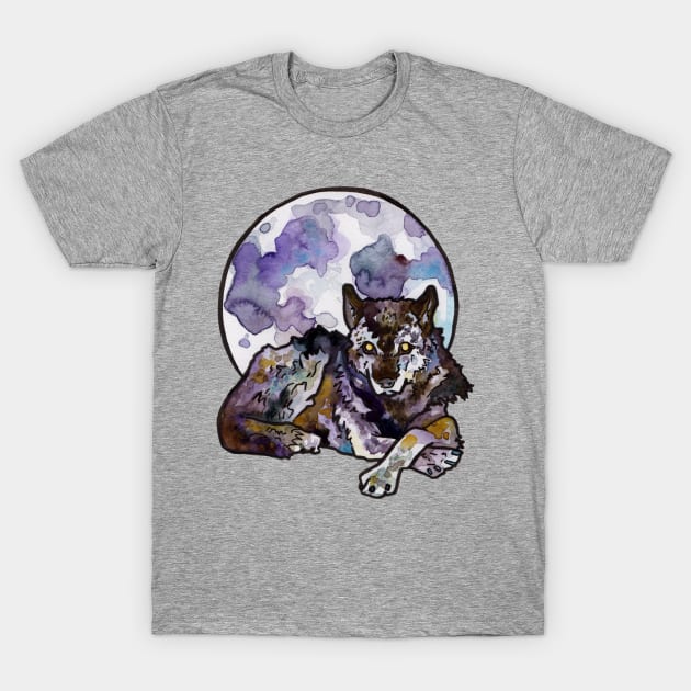 Wolf Moon T-Shirt by JenTheTracy